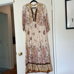 Boho Free People Floral Maxi Dress